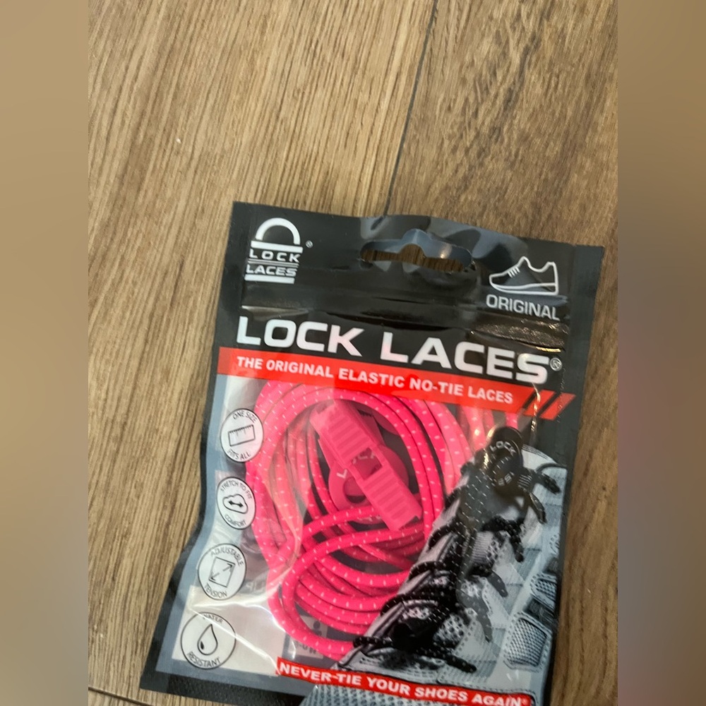 No-Tie Elastic Laces - Pink